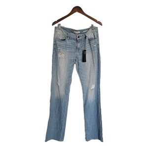 Guess Women's Light Wash Blue Straight Leg Jeans NWT